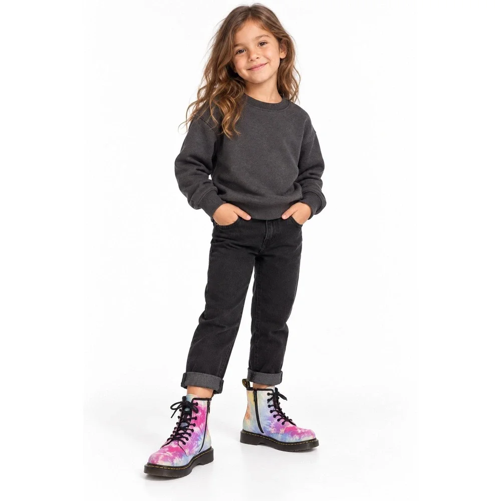 DR. MARTENS 1460 J Tie-Dye Combat Boots Kids US 13 UK 12 EU 31